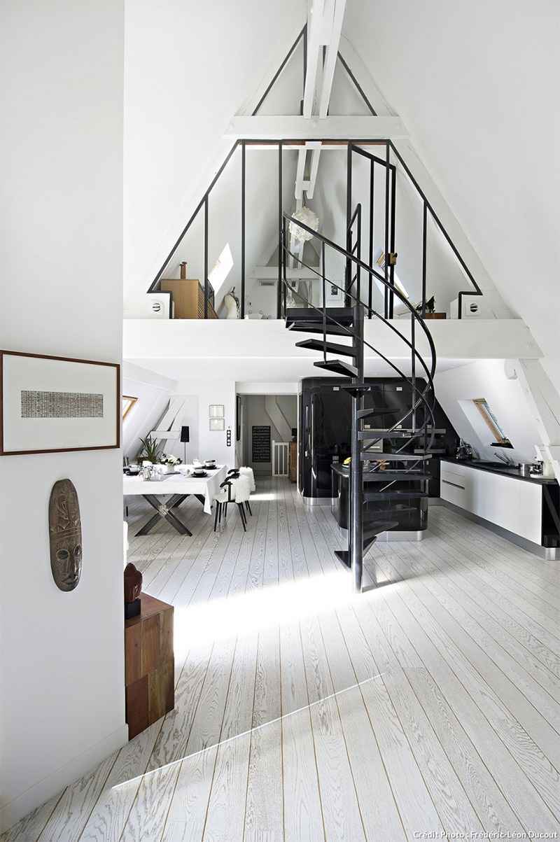 Loft style penthouse