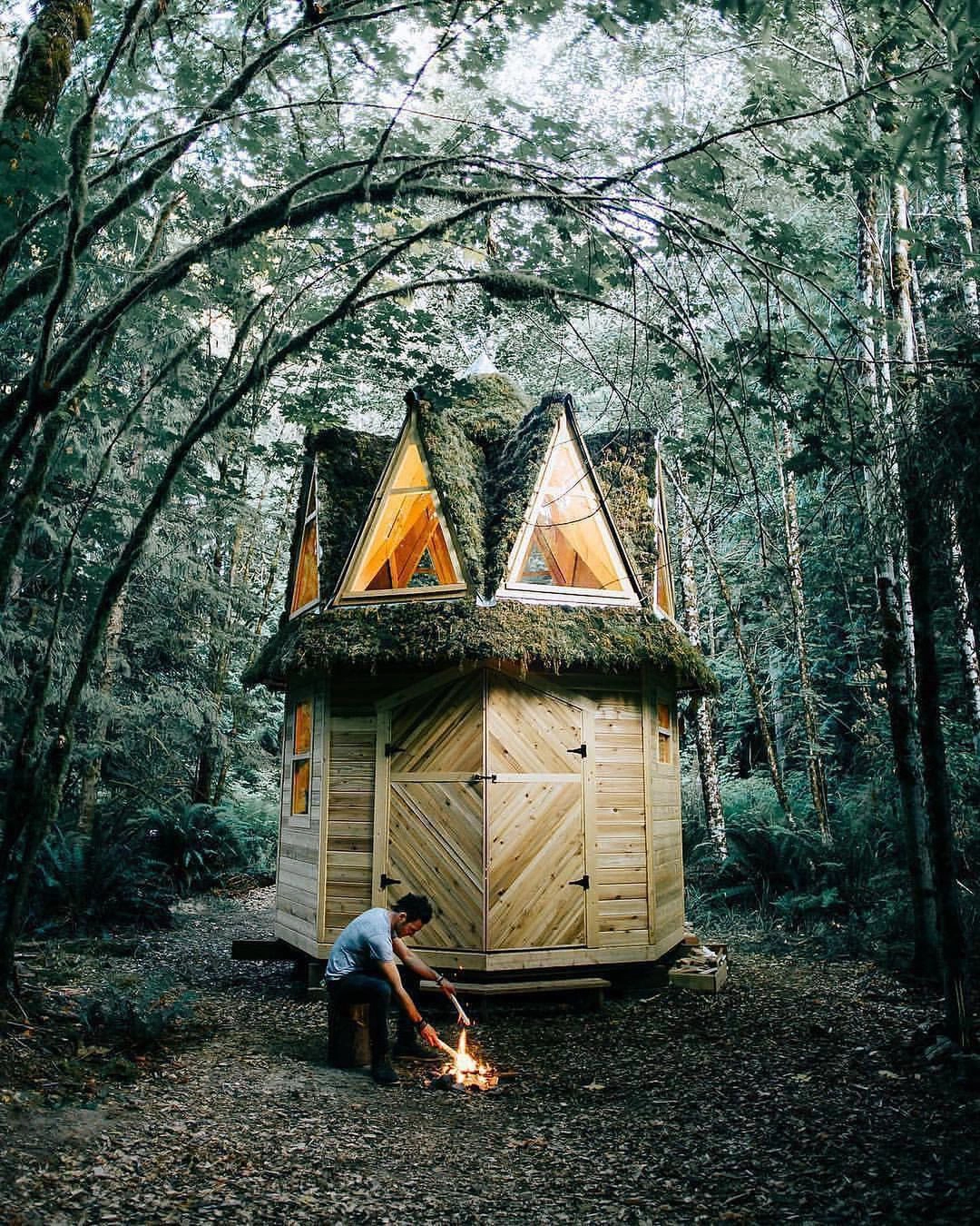 Magiczna chatka pośród lasu