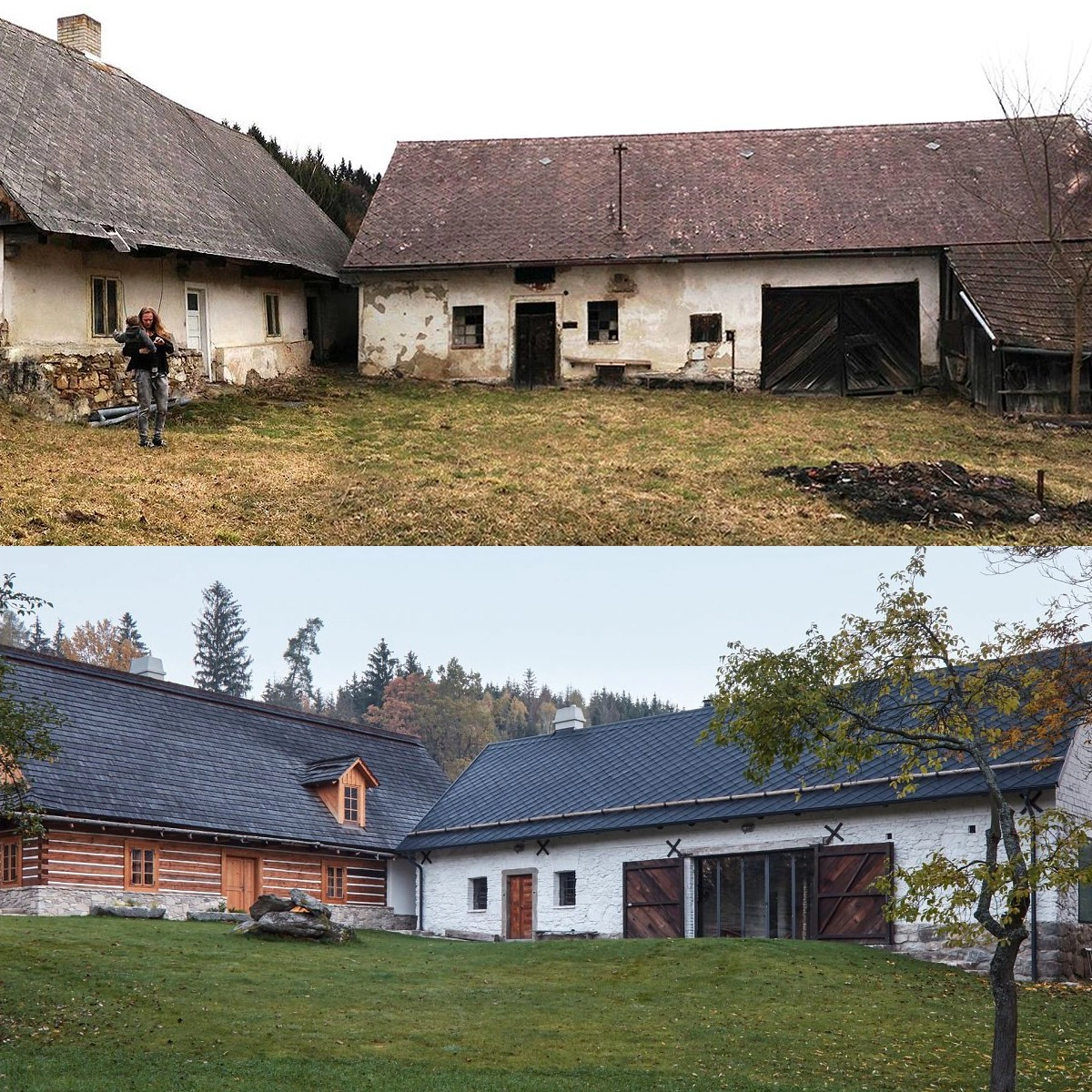 Rekonstrukcja zagrody w południowych Czechach