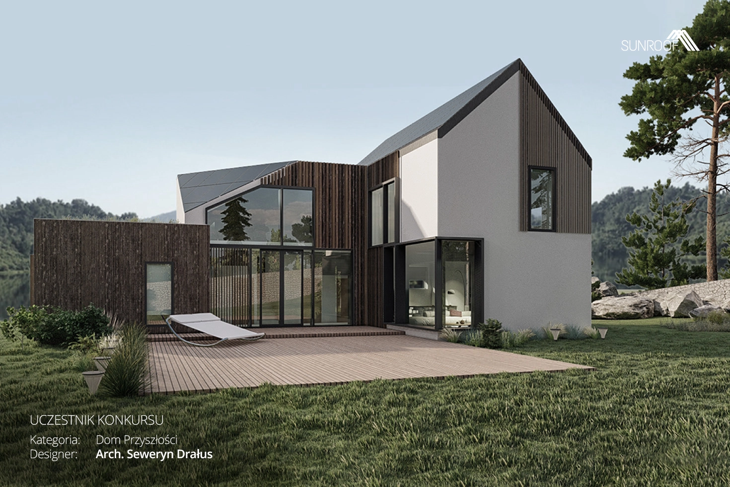 Lake Shelter House – zrównoważony dom z solarnym dachem
