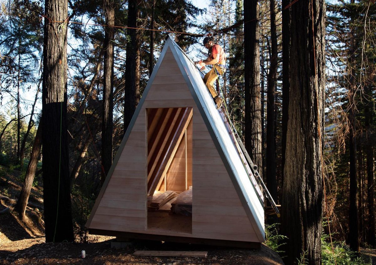 A-Frame Cabin Elevated Spaces